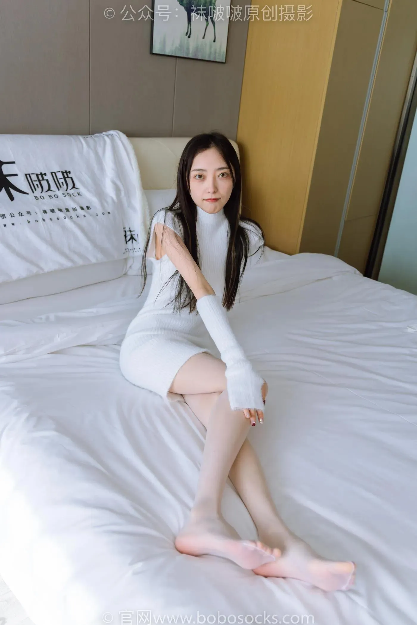 [BoBoSocks袜啵啵]NO.173 稚予-高跟鞋、板鞋、白丝、肉丝、白棉袜 [149P]插图5